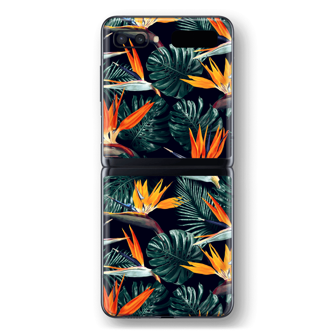Samsung Galaxy Z Flip 5G Print Printed Custom SIGNATURE Tropical Twilight Skin Wrap Sticker Decal Cover Protector by EasySkinz