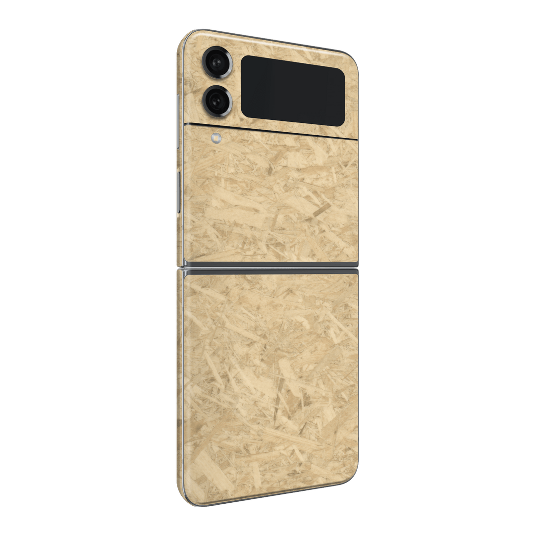 Samsung Galaxy Z Flip 4 (2022) Luxuria Chipboard Wood Wooden Skin Wrap Sticker Decal Cover Protector by EasySkinz | EasySkinz.com