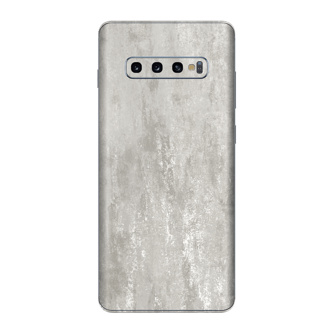 Samsung Galaxy S10+ PLUS Luxuria Silver Stone Skin Wrap Sticker Decal Cover Protector by EasySkinz | EasySkinz.com