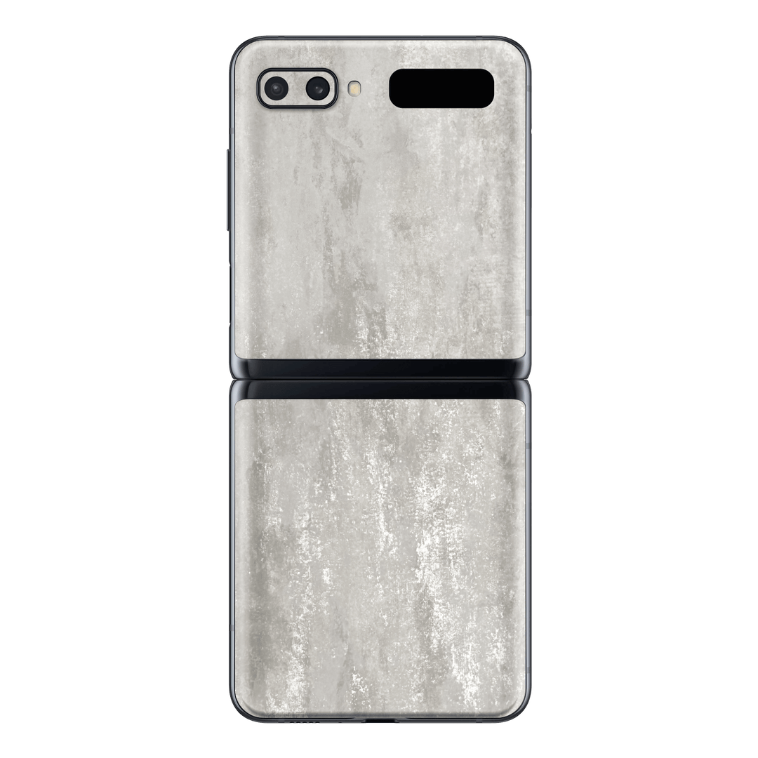Samsung Galaxy Z Flip Luxuria Silver Stone Skin Wrap Sticker Decal Cover Protector by EasySkinz | EasySkinz.com