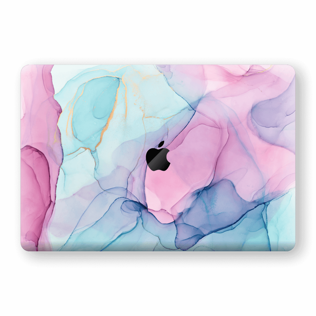 MacBook Air 13" (2020) Print Custom Signature Pink-Blue CRYSTAL Skin Wrap Decal by EasySkinz
