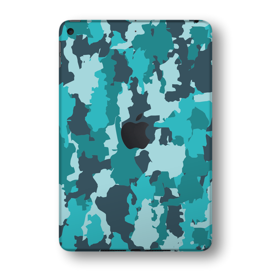 iPad MINI 5 (5th Generation 2019) SIGNATURE Camouflage Turquoise Skin Wrap Sticker Decal Cover Protector by EasySkinz