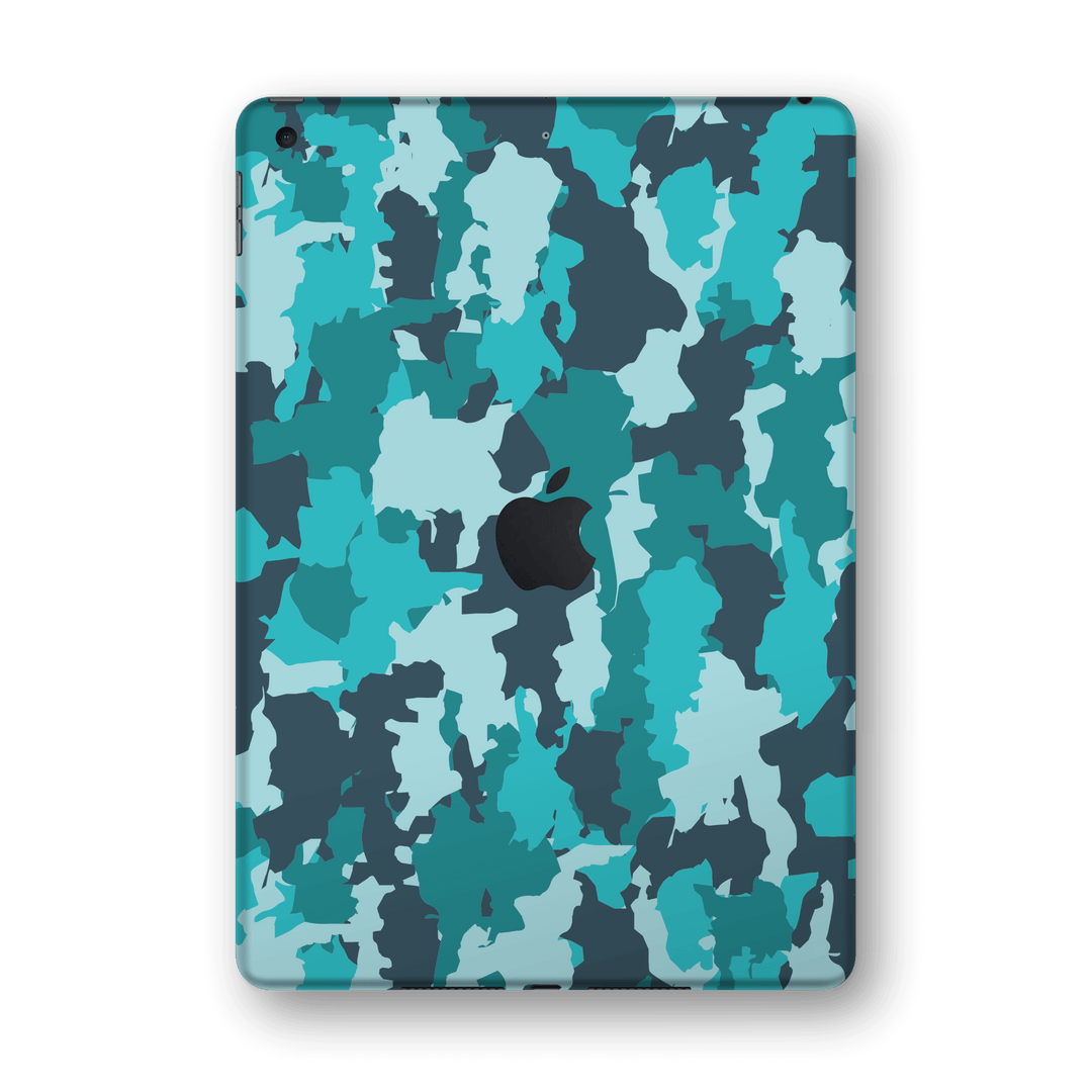 iPad 10.2" (8th Gen, 2020) SIGNATURE Camouflage Turquoise Skin Wrap Sticker Decal Cover Protector by EasySkinz
