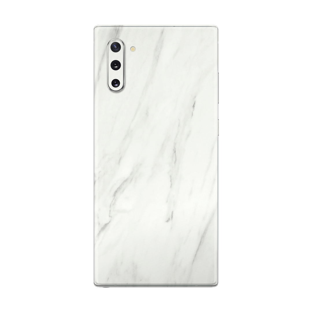 Samsung Galaxy NOTE 10 Luxuria White Marble Skin Wrap Decal Protector | EasySkinz