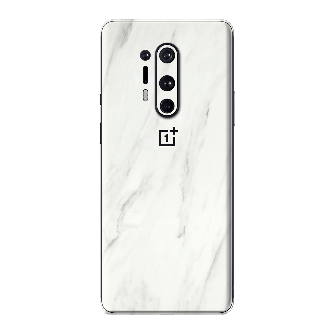 OnePlus 8 PRO Luxuria White Marble Skin Wrap Sticker Decal Cover Protector by EasySkinz