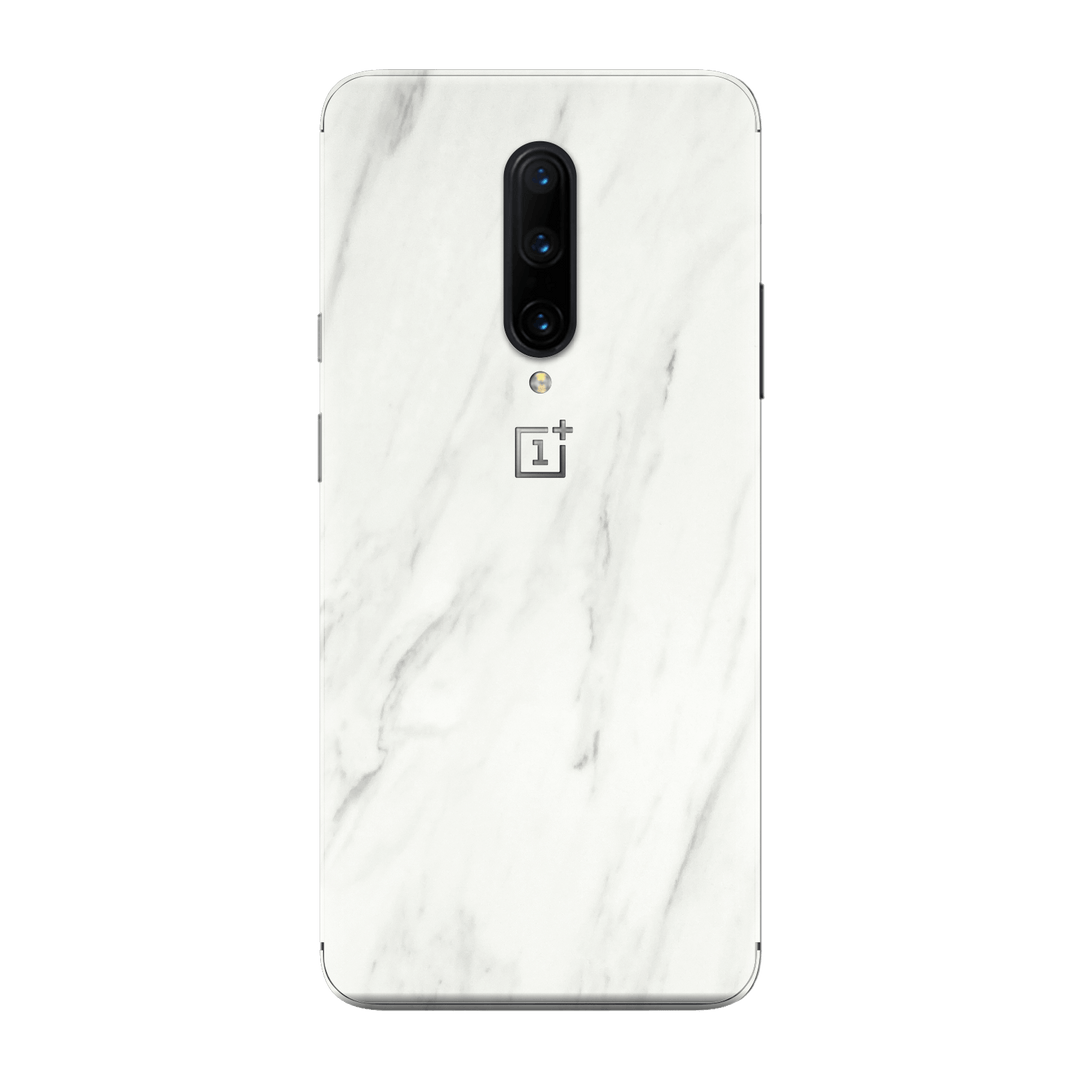 OnePlus 7T PRO Luxuria White Marble Skin Wrap Decal Protector | EasySkinz