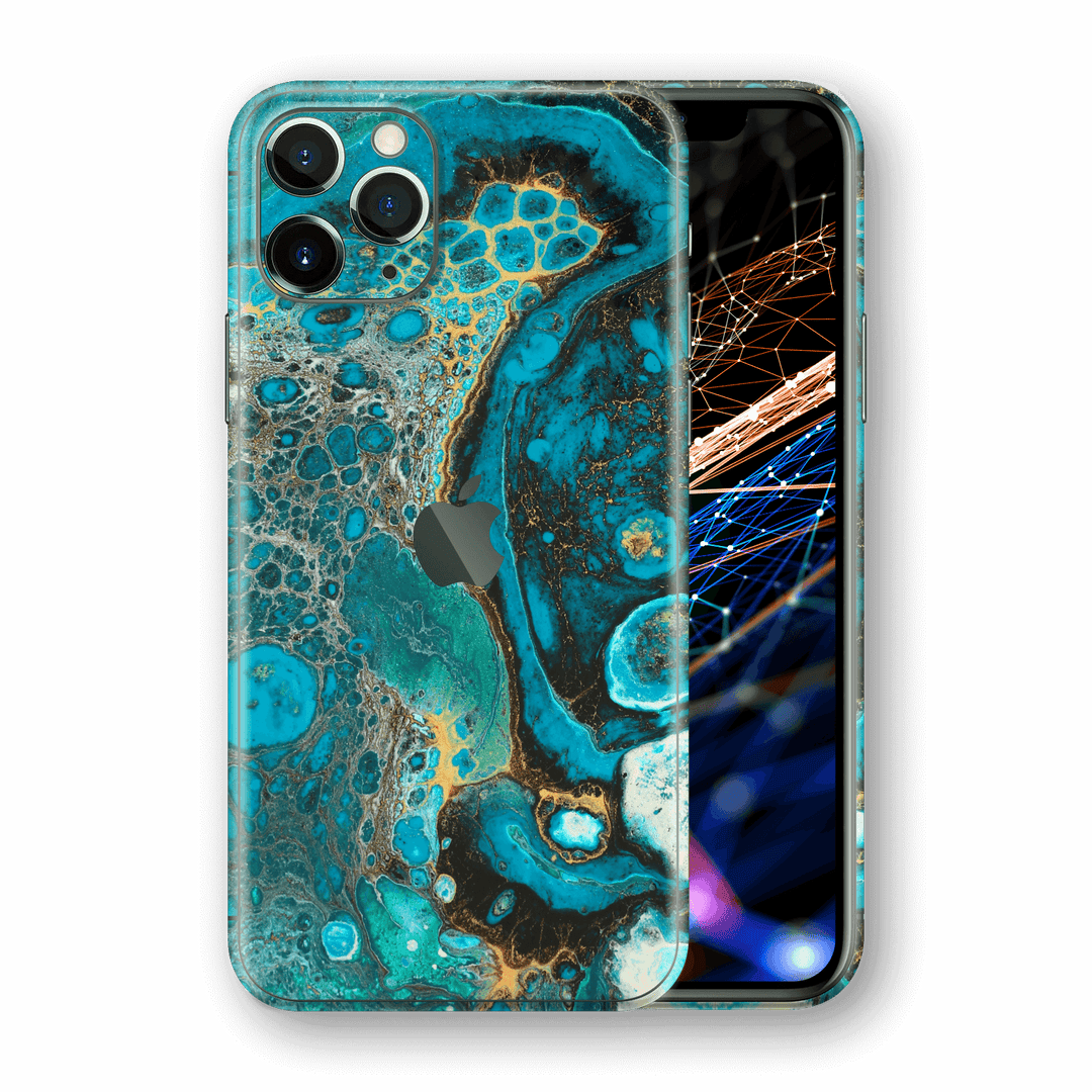 iPhone 11 PRO SIGNATURE Marbleised REEF Skin, Wrap, Decal, Protector, Cover by EasySkinz | EasySkinz.com