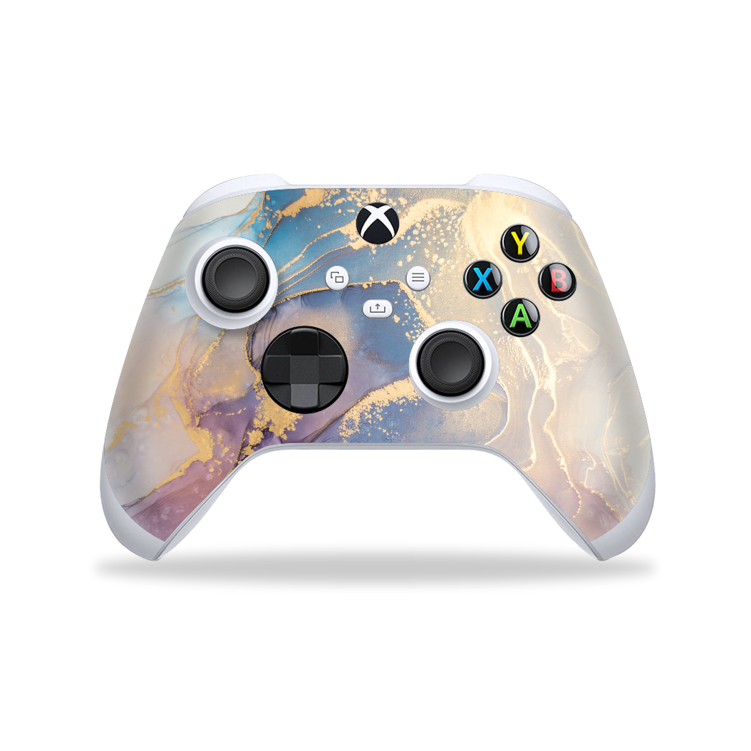 XBOX Series S CONTROLLER Skin - Print Printed Custom Signature AGATE GEODE Soft Pastel Skin, Wrap, Decal, Protector, Cover by EasySkinz | EasySkinz.com