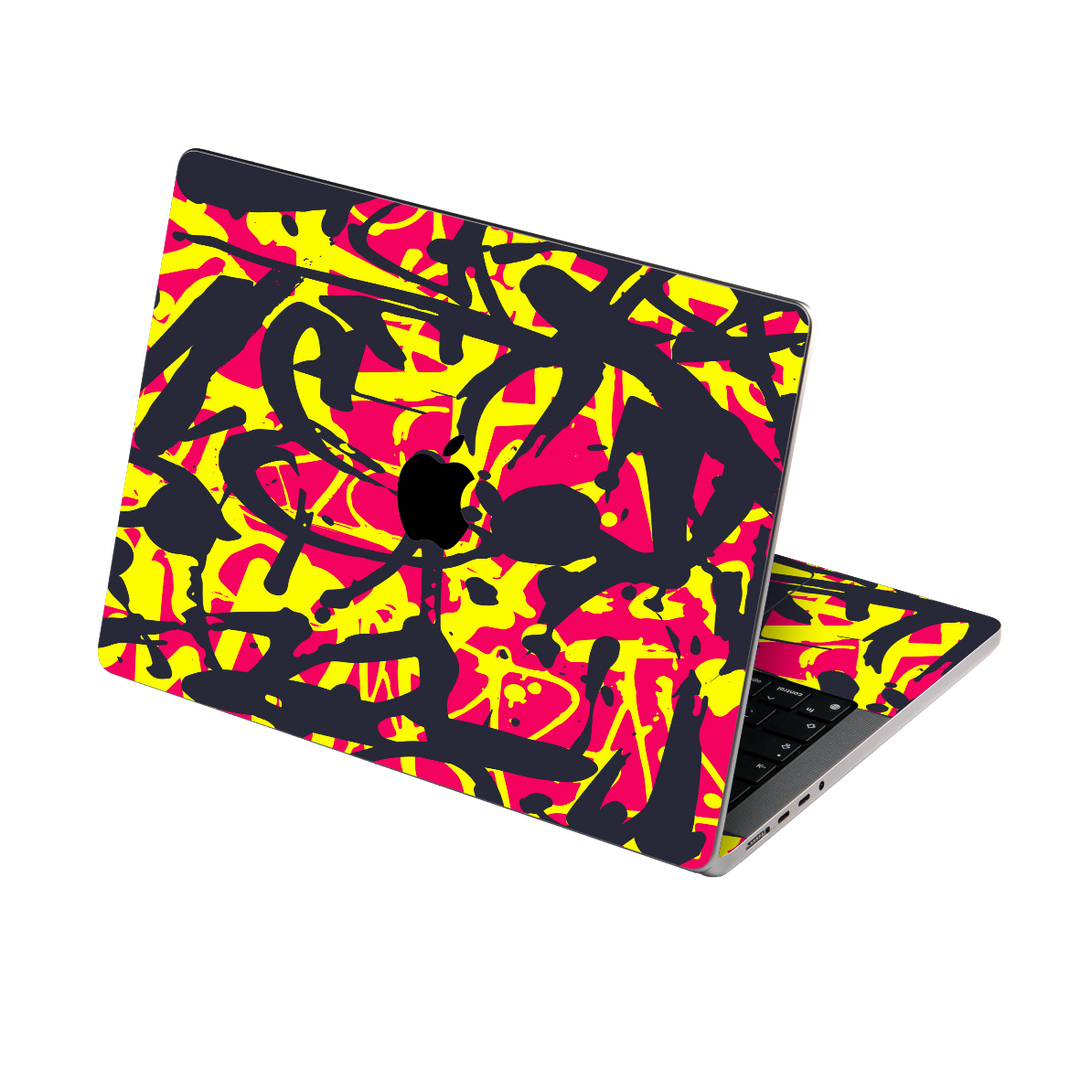 MacBook PRO 14" (2021) Print Printed Custom Signature Fluorescent Splash Skin Wrap Sticker Decal Cover Protector by EasySkinz | EasySkinz.com