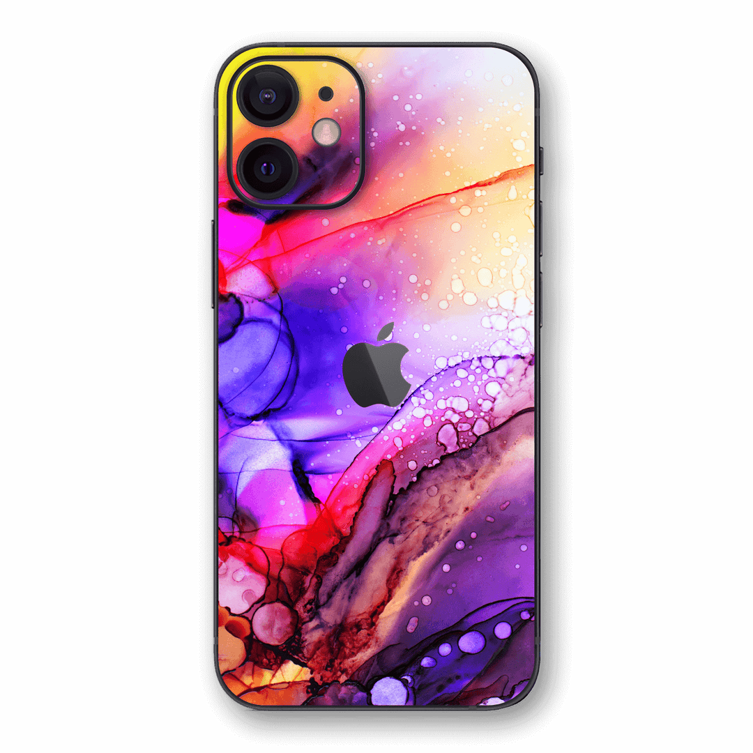 iPhone 12 SIGNATURE  Multicoloured Alcohol Ink Skin, Wrap, Decal, Protector, Cover by EasySkinz | EasySkinz.com