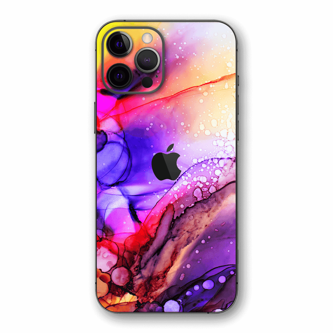 iPhone 12 Pro MAX SIGNATURE  Multicoloured Alcohol Ink Skin, Wrap, Decal, Protector, Cover by EasySkinz | EasySkinz.com