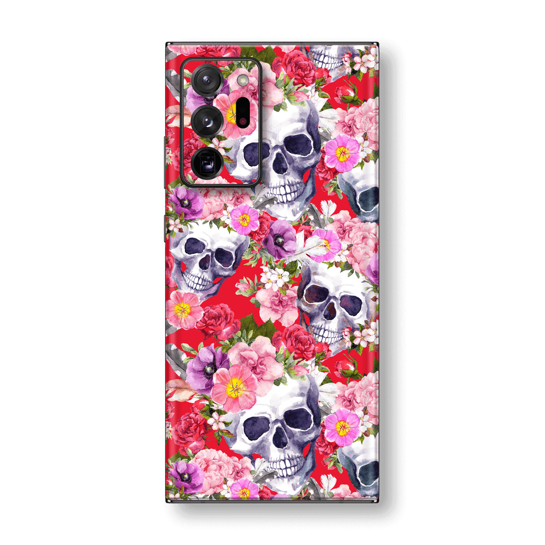 Samsung Galaxy NOTE 20 ULTRA Print Printed Custom SIGNATURE Skull BOUQUET Skin Wrap Sticker Decal Cover Protector by EasySkinz