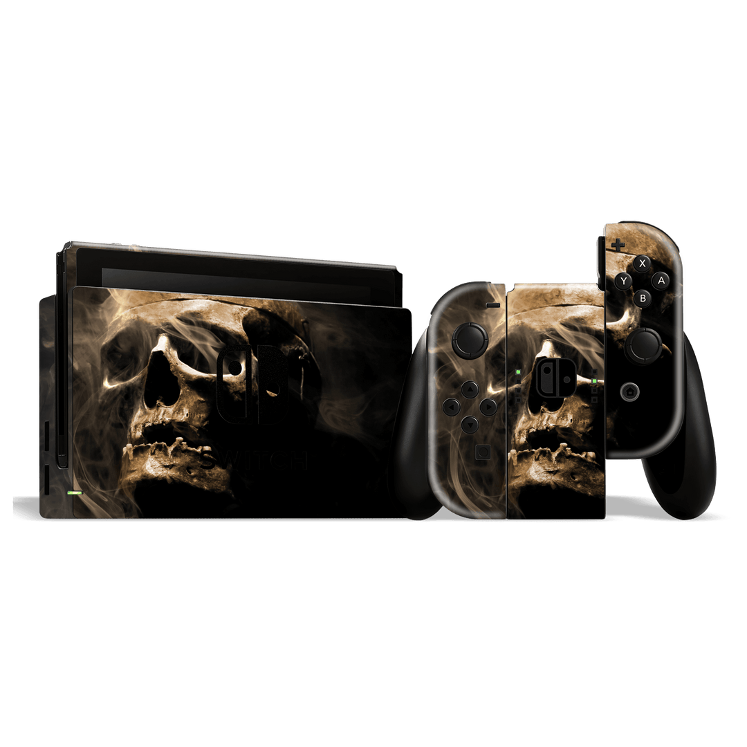 Nintendo SWITCH Print Printed Custom SIGNATURE Voodoo SKULL Skin Wrap Sticker Decal Cover Protector by EasySkinz