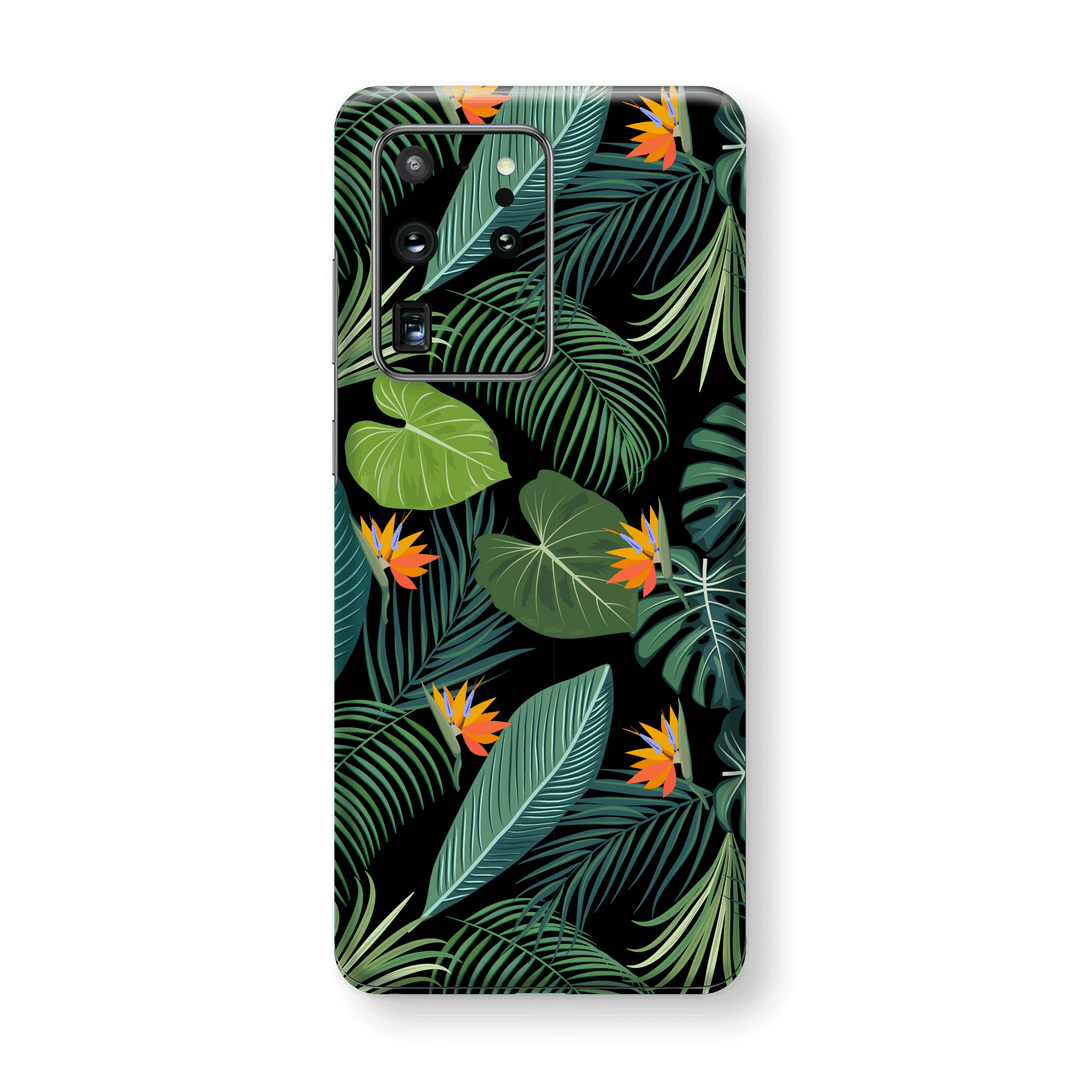 Samsung Galaxy S20 ULTRA Print Printed Custom SIGNATURE JUNGLE Tropical LEAVES Skin Wrap Sticker Decal Cover Protector by EasySkinz