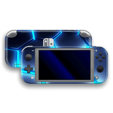 Nintendo Switch LITE SIGNATURE Abstract BLUE LAVA Skin