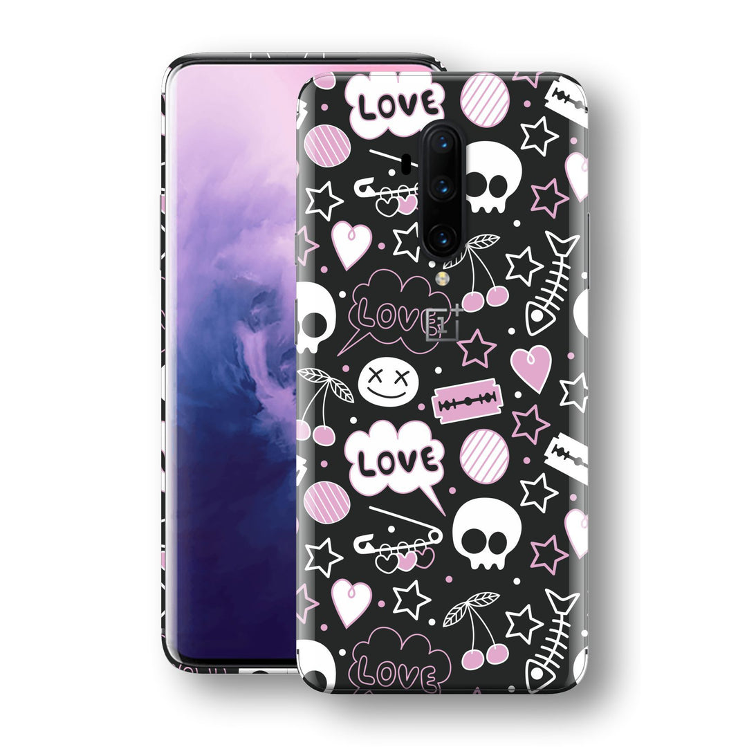 OnePlus 7T PRO Print Custom SIGNATURE Scary Fun STICKERS Skin, Wrap, Decal, Protector, Cover by EasySkinz | EasySkinz.com