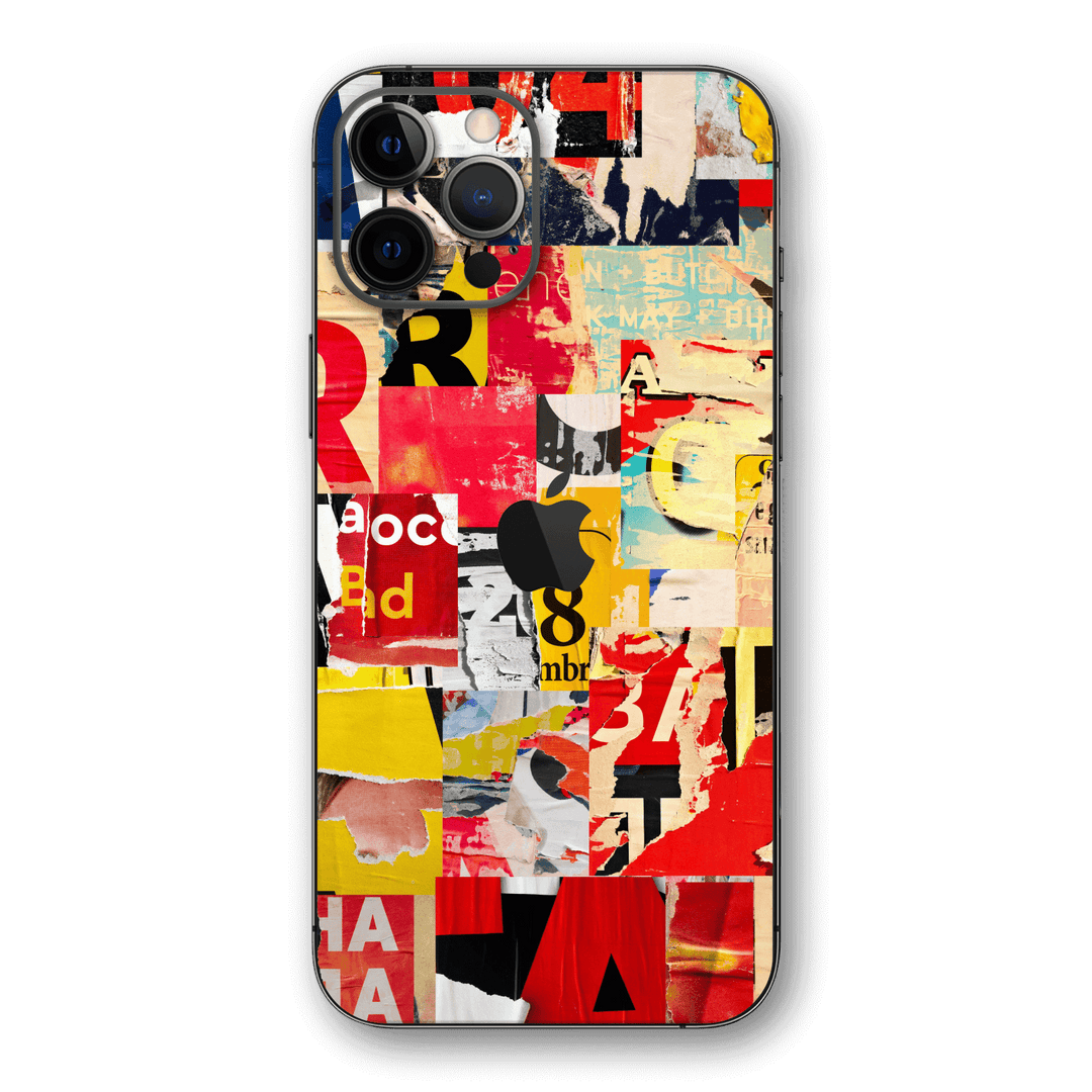 iPhone 12 Pro MAX SIGNATURE Retro Paper Collage Skin, Wrap, Decal, Protector, Cover by EasySkinz | EasySkinz.com