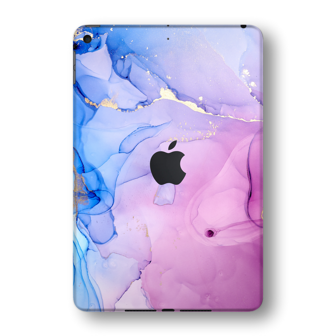 iPad MINI 5 (5th Generation 2019) SIGNATURE AGATE GEODE Pink-Blue Skin Wrap Sticker Decal Cover Protector by EasySkinz