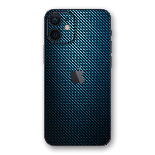 iPhone 12 mini SIGNATURE HydroCarbon BLUE Grid Skin, Wrap, Decal, Protector, Cover by EasySkinz | EasySkinz.com
