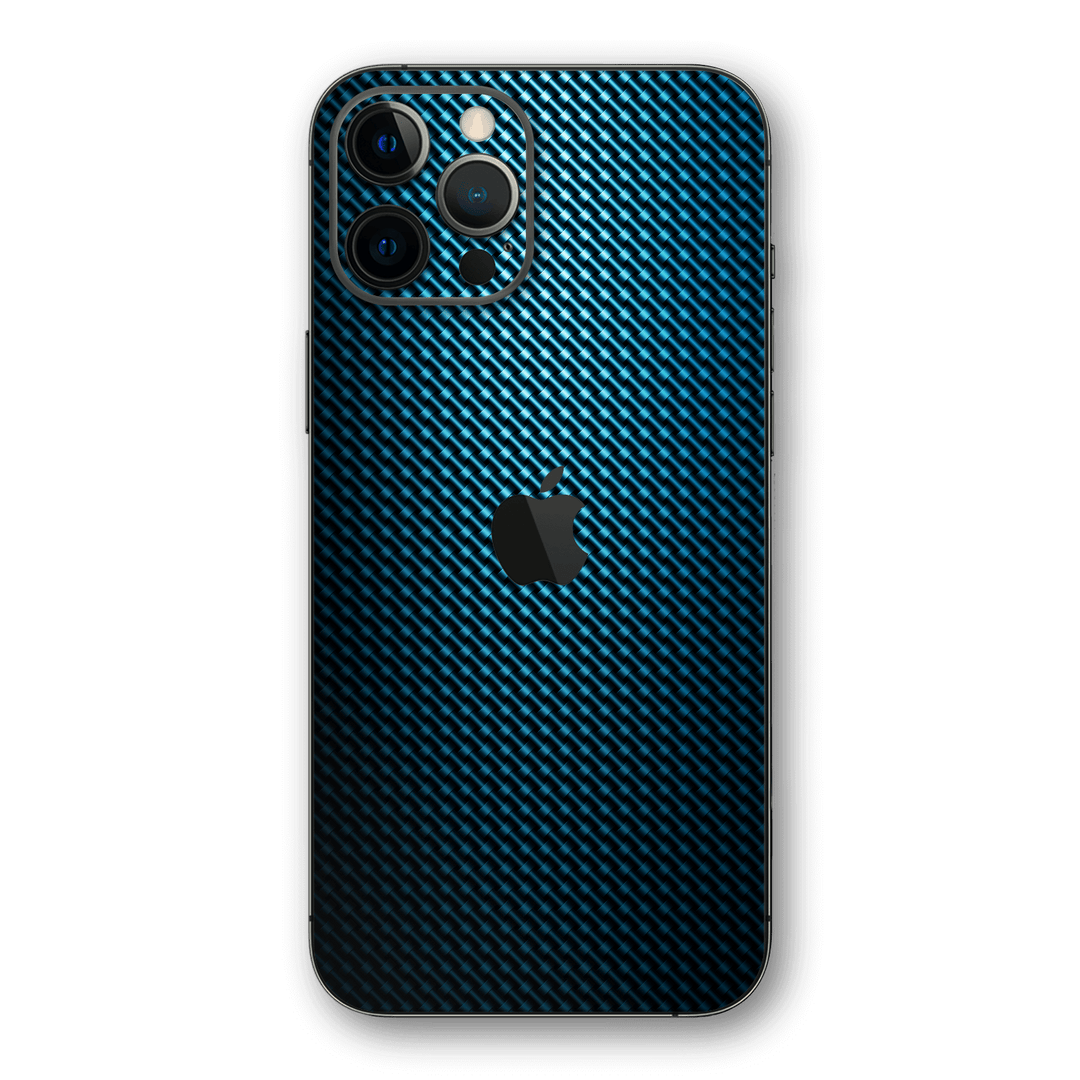 iPhone 12 PRO SIGNATURE HydroCarbon BLUE Grid Skin, Wrap, Decal, Protector, Cover by EasySkinz | EasySkinz.com