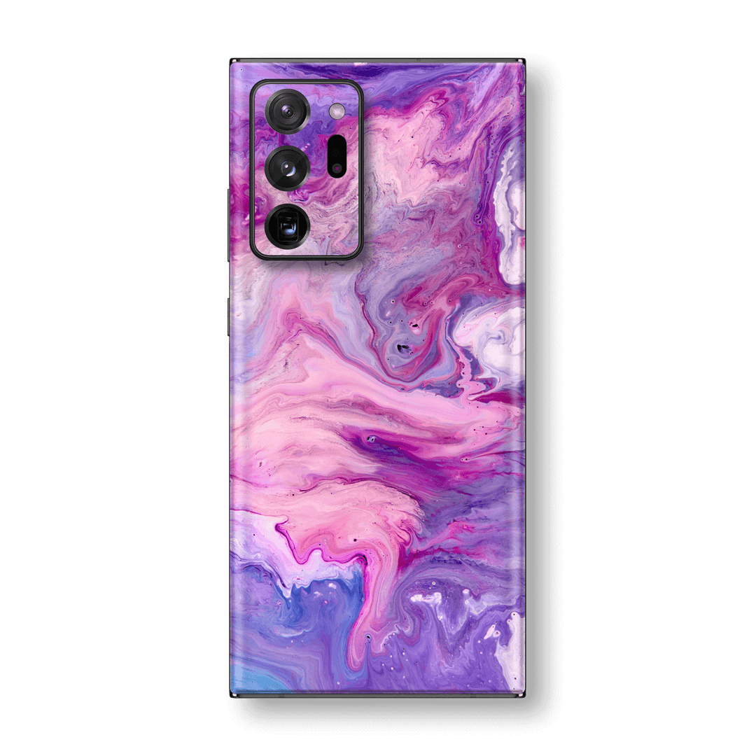 Samsung Galaxy NOTE 20 ULTRA Print Printed Custom SIGNATURE Abstract PURPLE Paint Skin Wrap Sticker Decal Cover Protector by EasySkinz