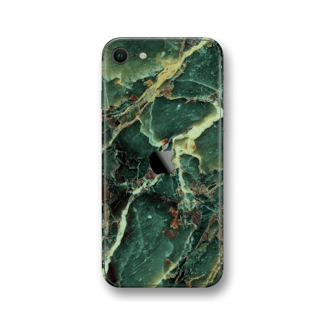iPhone SE (2020) Print Custom Signature Marble GREEN Skin Wrap Decal by EasySkinz - Design 2