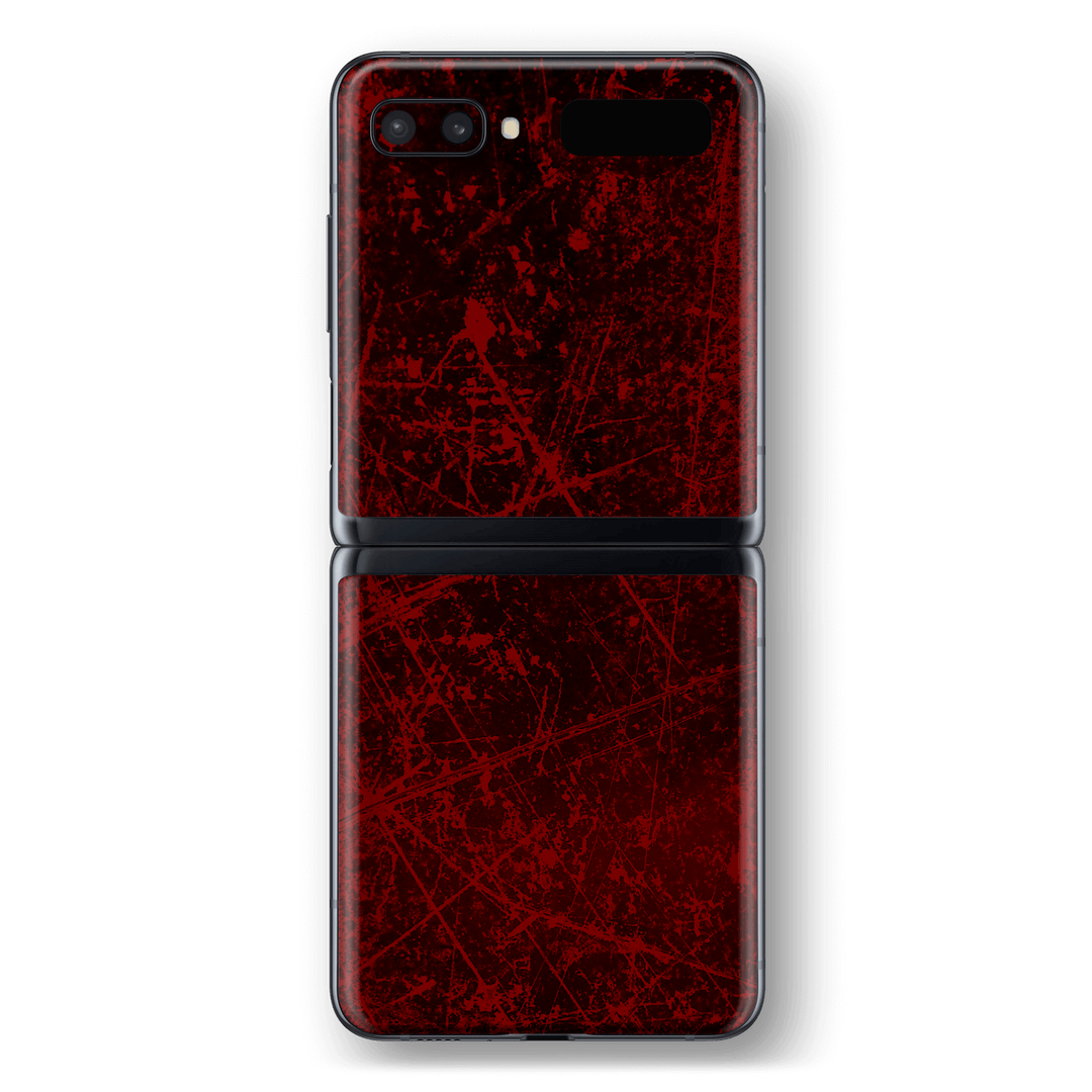 Samsung Galaxy Z Flip 5G Print Printed Custom SIGNATURE Bloody Horror Skin Wrap Sticker Decal Cover Protector by EasySkinz