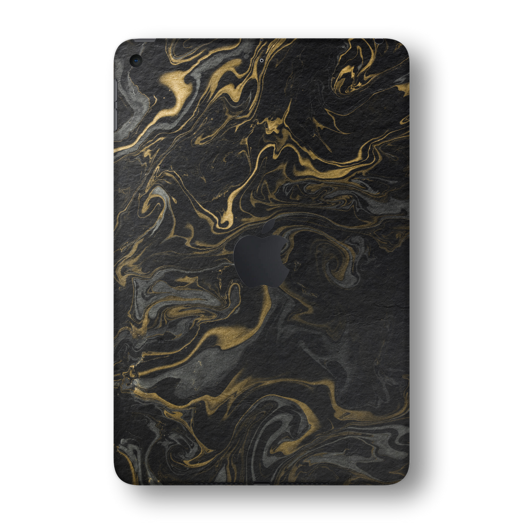 iPad MINI 5 (5th Generation 2019) SIGNATURE Grey-Gold Ink Paper Skin Wrap Sticker Decal Cover Protector by EasySkinz