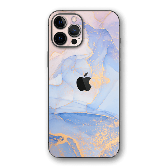 iPhone 12 PRO SIGNATURE AGATE GEODE Pastel-Gold Skin, Wrap, Decal, Protector, Cover by EasySkinz | EasySkinz.com