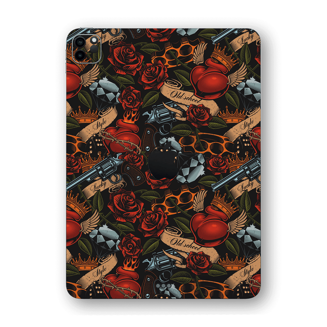 iPad PRO 12.9" (2020) Print Printed Custom SIGNATURE Old School Tattoo Skin Wrap Sticker Decal Cover Protector by EasySkinz