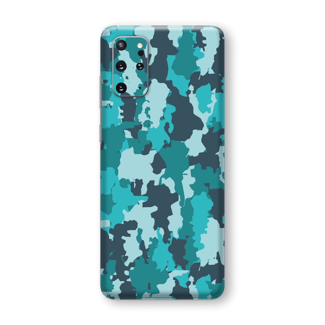 Samsung Galaxy S20+ PLUS SIGNATURE Camouflage Turquoise Skin, Wrap, Decal, Protector, Cover by EasySkinz | EasySkinz.com