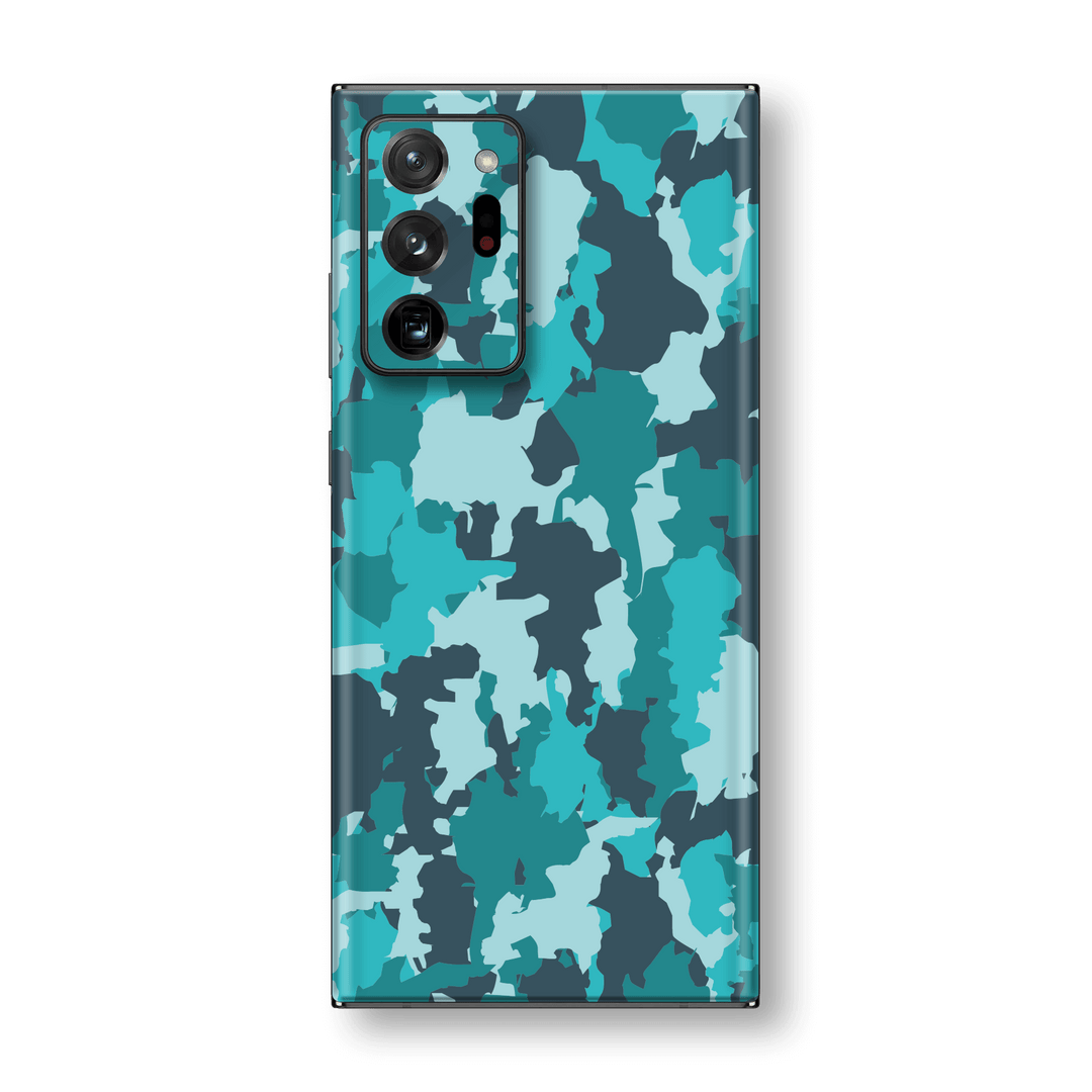 Samsung Galaxy NOTE 20 ULTRA SIGNATURE Camouflage Turquoise Skin, Wrap, Decal, Protector, Cover by EasySkinz | EasySkinz.com