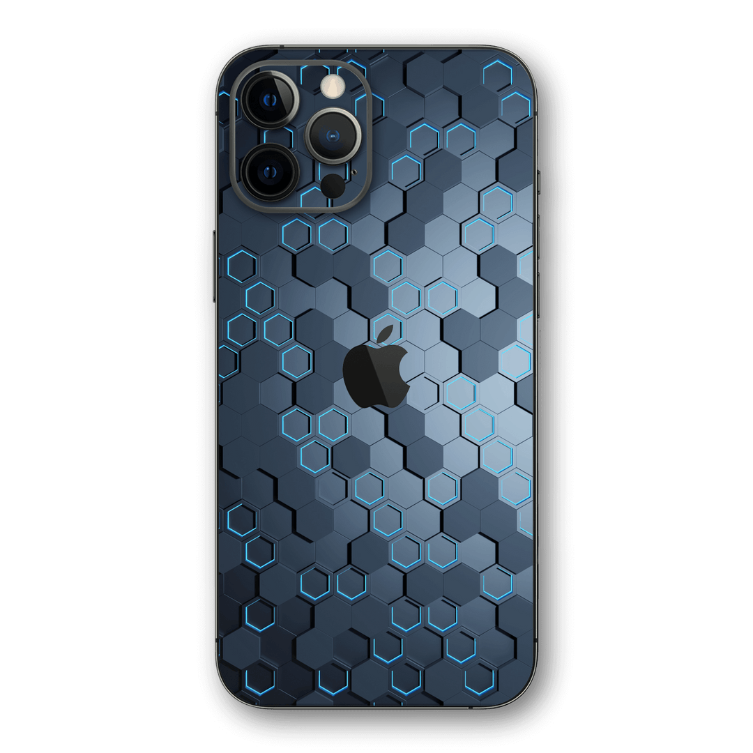 iPhone 12 Pro MAX SIGNATURE Blue HEXAGON Skin, Wrap, Decal, Protector, Cover by EasySkinz | EasySkinz.com