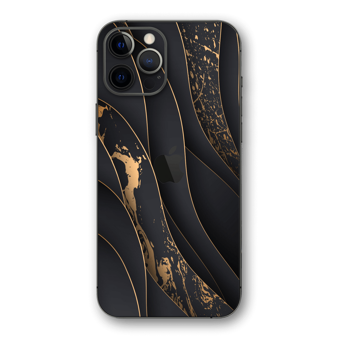 iPhone 12 PRO SIGNATURE Elegant GOLD Details Skin, Wrap, Decal, Protector, Cover by EasySkinz | EasySkinz.com