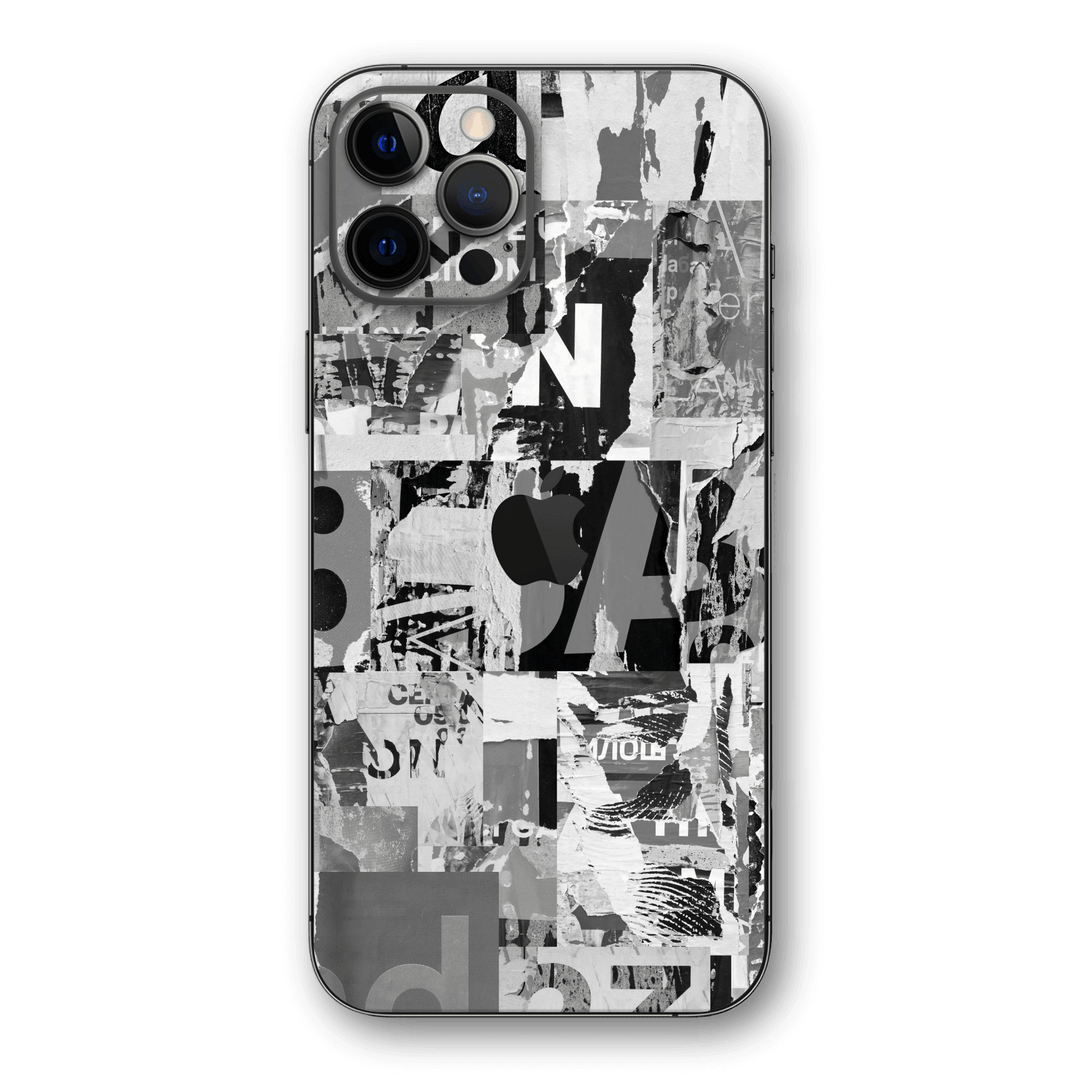 iPhone 12 Pro MAX SIGNATURE Black & White Poster Skin, Wrap, Decal, Protector, Cover by EasySkinz | EasySkinz.com