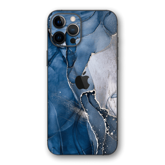 iPhone 12 Pro MAX SIGNATURE AGATE GEODE Dark Blue Skin, Wrap, Decal, Protector, Cover by EasySkinz | EasySkinz.com