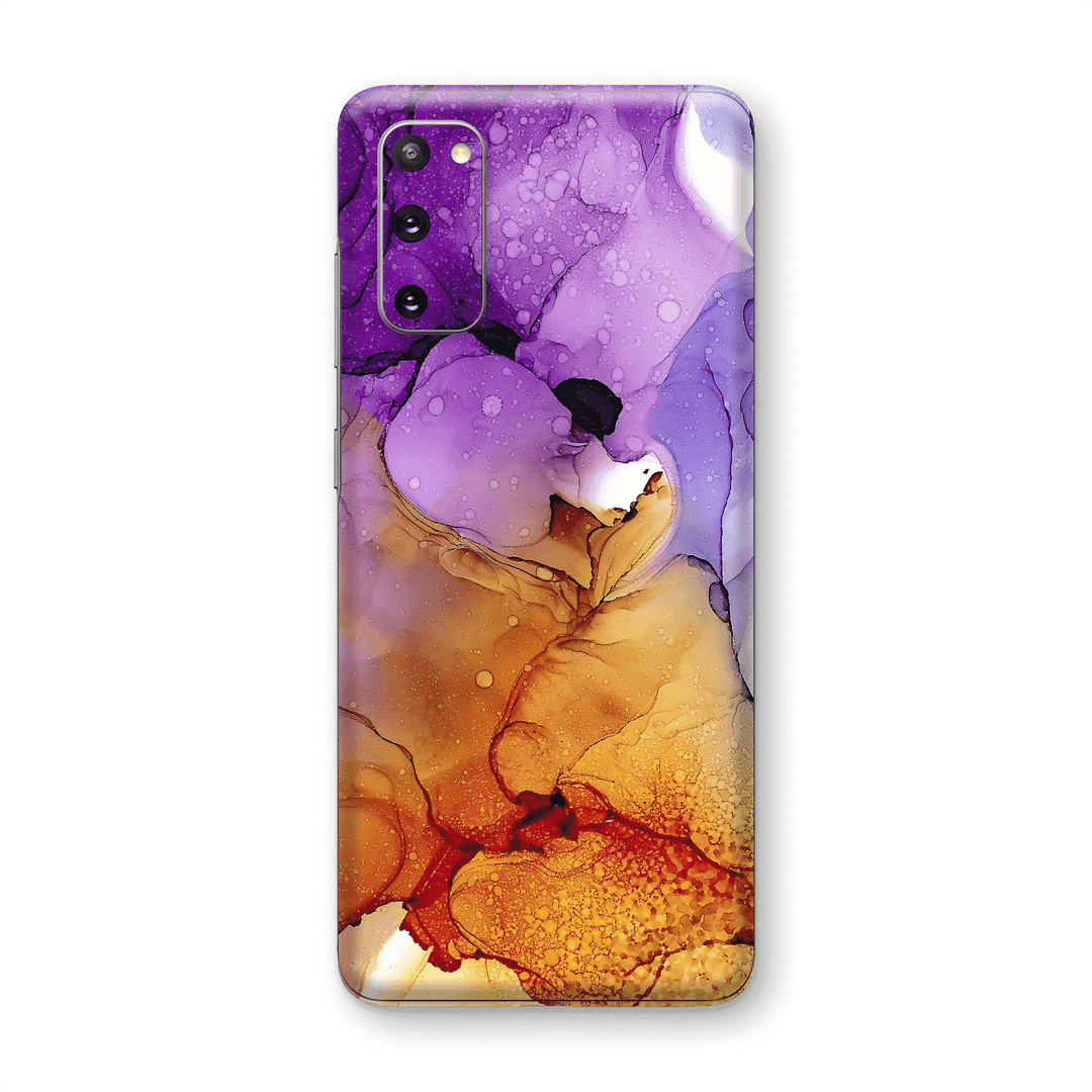Samsung Galaxy S20 SIGNATURE AGATE GEODE Amber-Purple Skin, Wrap, Decal, Protector, Cover by EasySkinz | EasySkinz.com