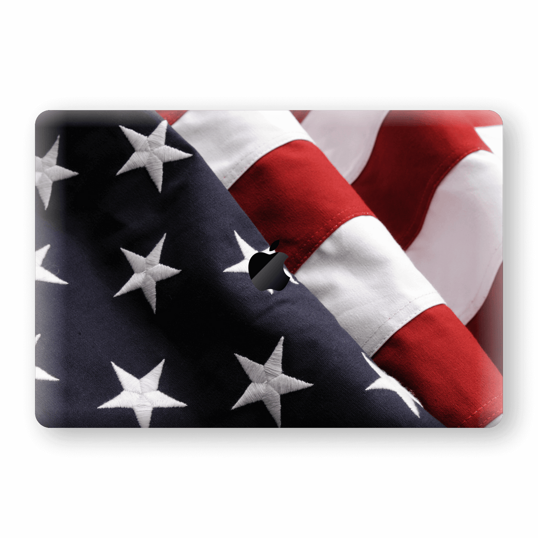 MacBook PRO 16" (2019) Print Custom Signature USA United States Of America Flag Skin Wrap Decal by EasySkinz - Design 2