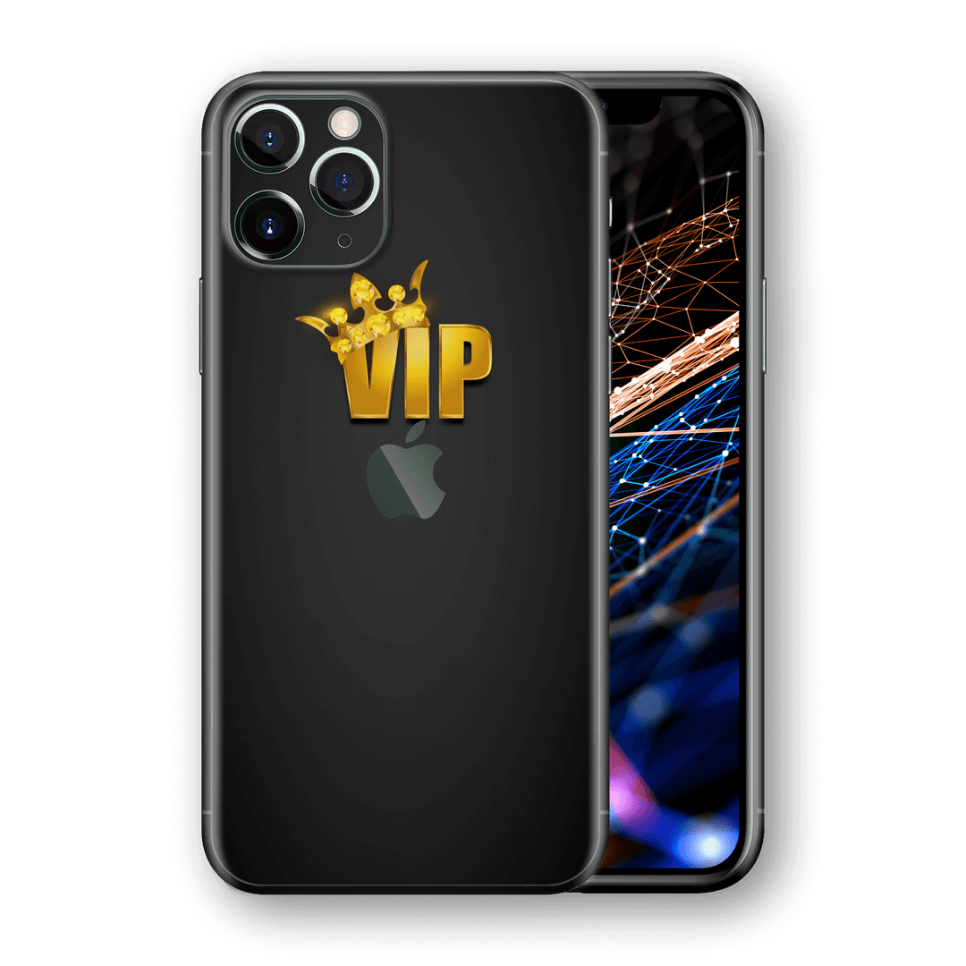 iPhone 11 PRO MAX SIGNATURE VIP Golden Crown Skin, Wrap, Decal, Protector, Cover by EasySkinz | EasySkinz.com