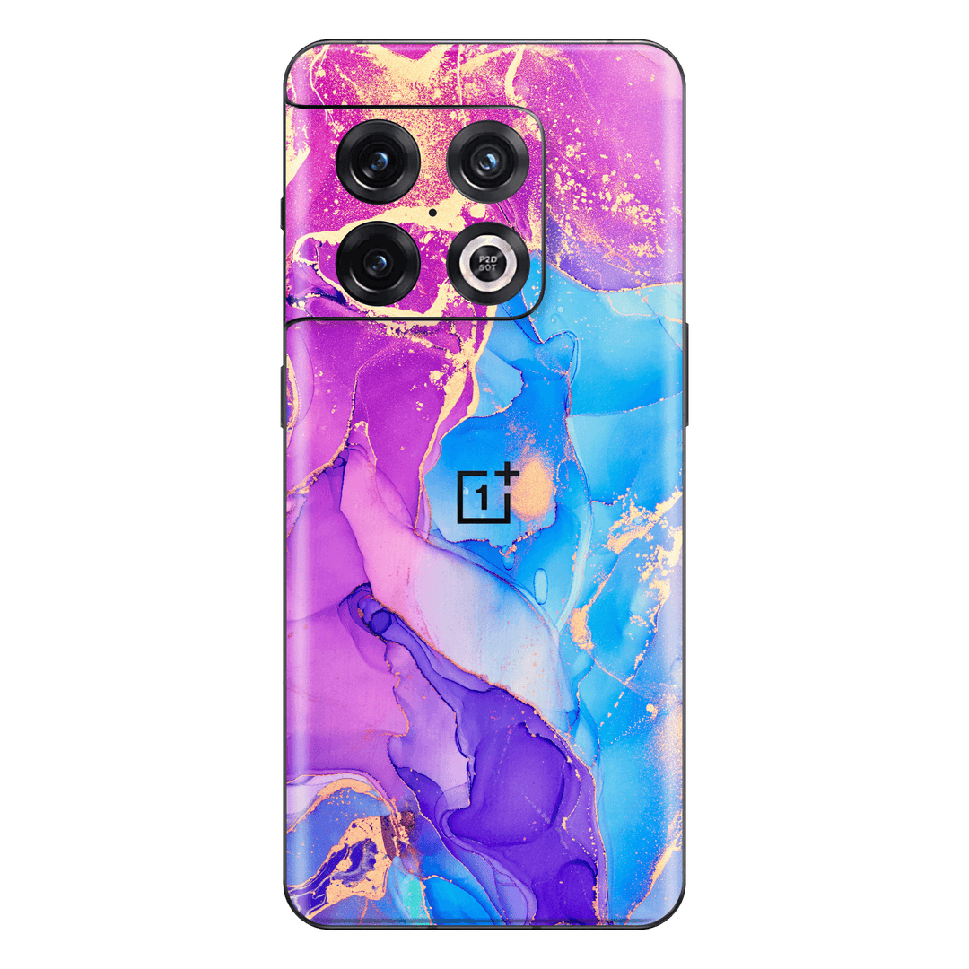 OnePlus 10 PRO Print Printed Custom Signature AGATE GEODE Blue Violet Skin, Wrap, Decal, Protector, Cover by EasySkinz | EasySkinz.com