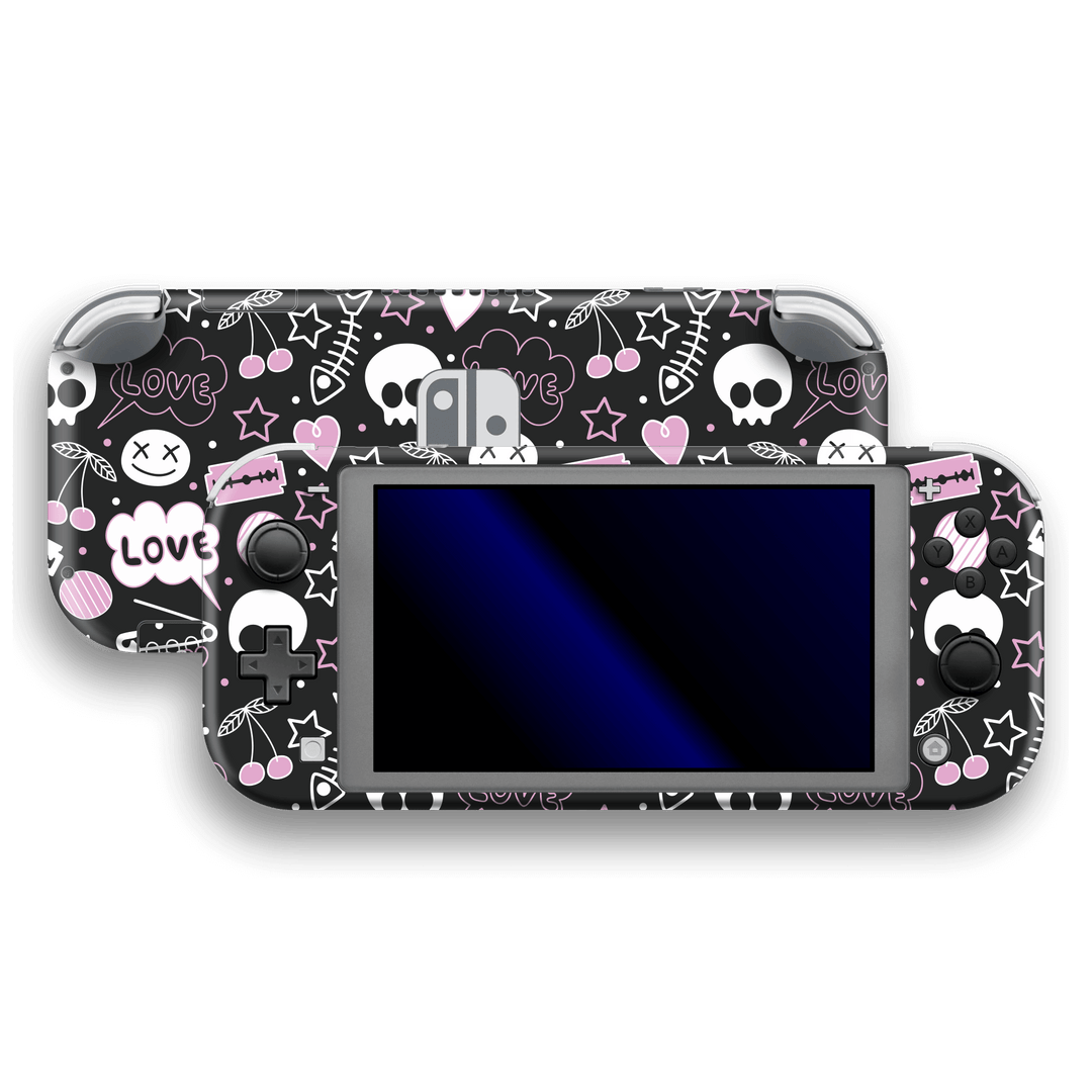 Nintendo Switch LITE Print Printed Custom SIGNATURE Scary Fun STICKERS Skin Wrap Sticker Decal Cover Protector by EasySkinz