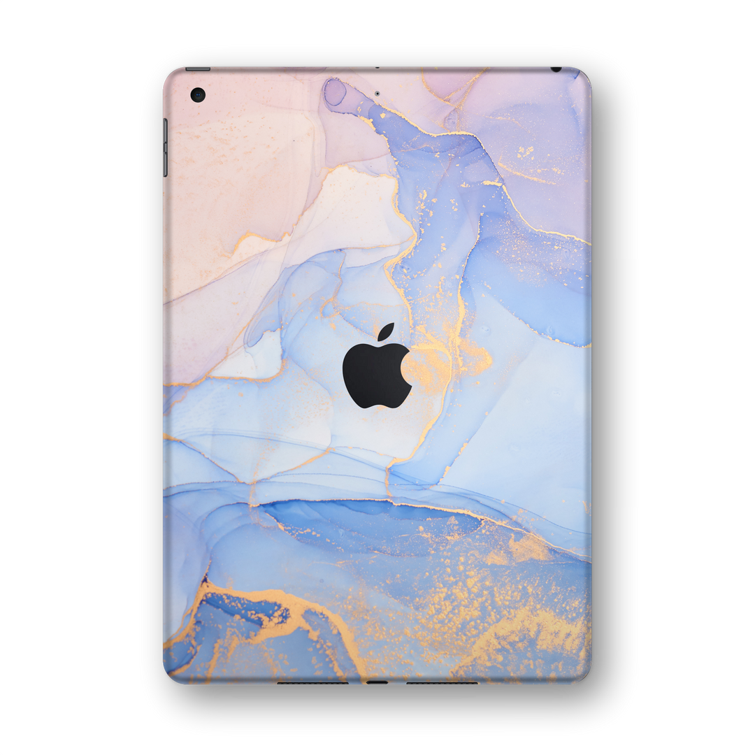iPad 10.2" (7th Gen, 2019) SIGNATURE AGATE GEODE Pastel-Gold Skin Wrap Sticker Decal Cover Protector by EasySkinz