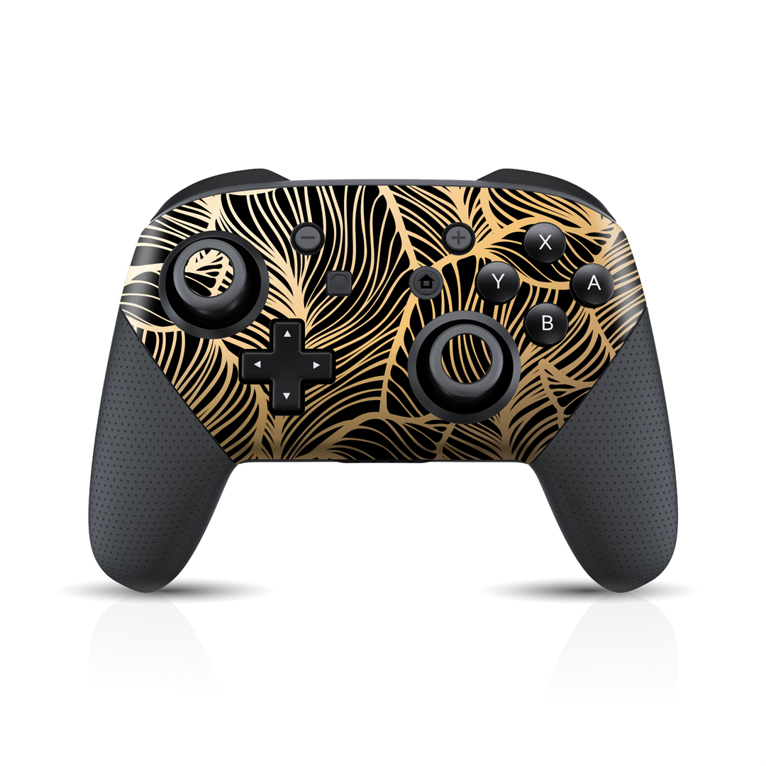 Nintendo Switch Pro Controller Print Printed Custom SIGNATURE Abstract Royal Floral Skin Wrap Sticker Decal Cover Protector by EasySkinz