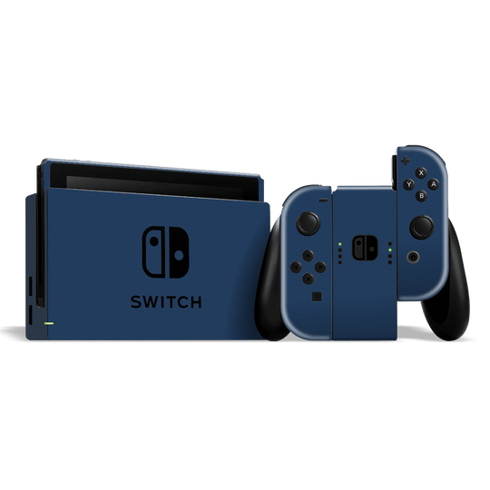 Nintendo SWITCH Luxuria Admiral Blue 3D Textured Skin Wrap Sticker Decal Cover Protector by EasySkinz