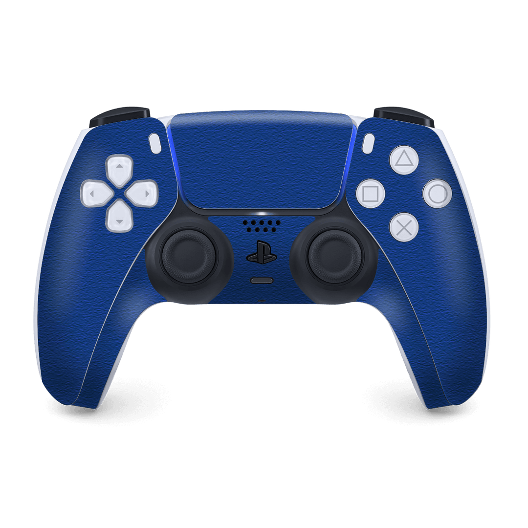 PS5 Playstation 5 DualSense Wireless Controller Skin - Luxuria Admiral Blue 3D Textured Skin Wrap Decal Cover Protector by EasySkinz | EasySkinz.com