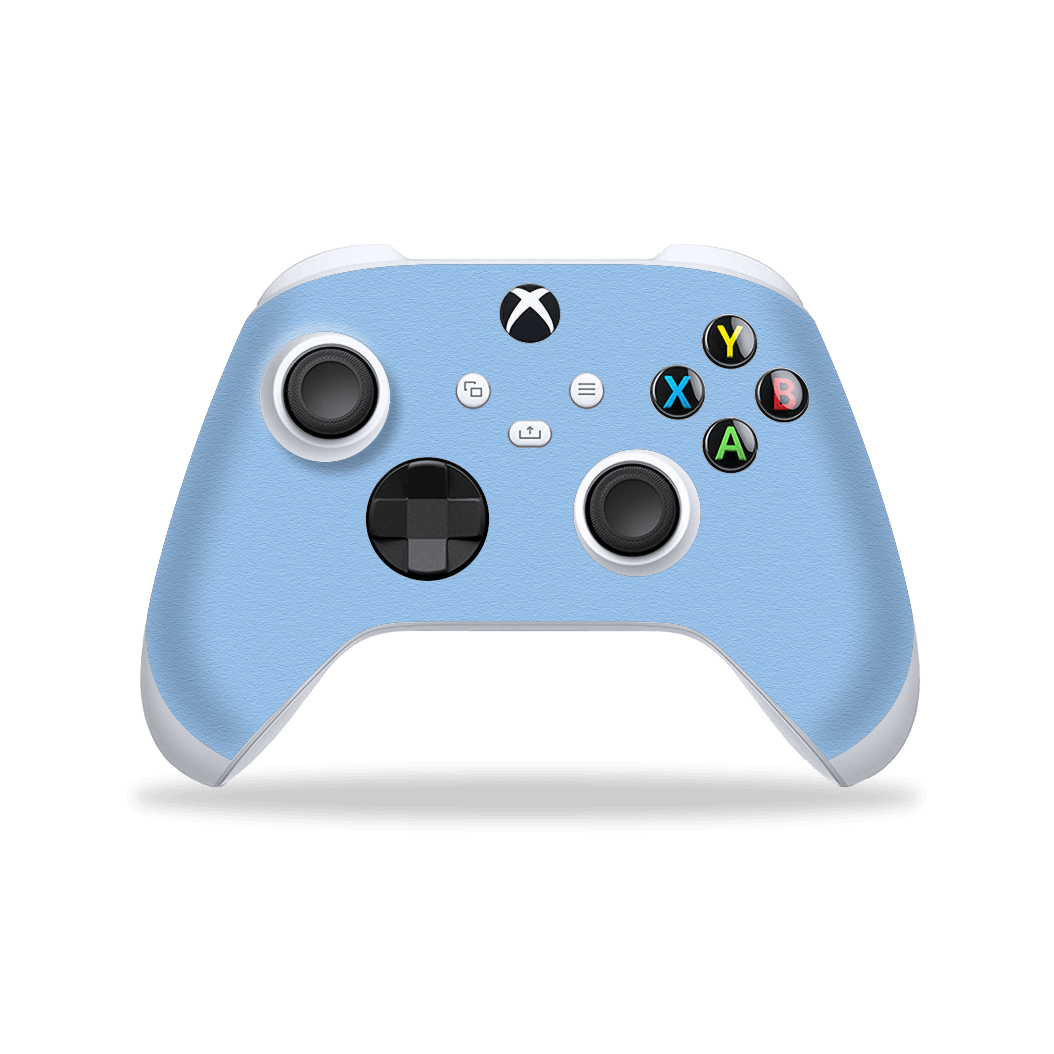 XBOX Series S CONTROLLER Skin - Luxuria August Pastel Blue 3D Textured Skin Wrap Decal Cover Protector by EasySkinz | EasySkinz.com