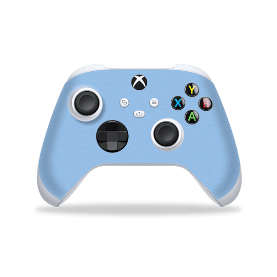 XBOX Series S CONTROLLER Skin - Luxuria August Pastel Blue 3D Textured Skin Wrap Decal Cover Protector by EasySkinz | EasySkinz.com