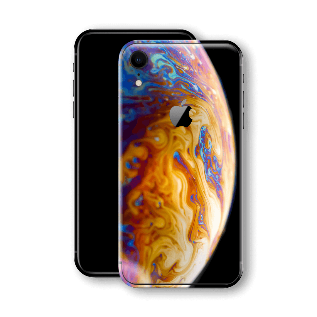 iPhone XR Print Custom Signature Colourful Bubble Skin Wrap Decal by EasySkinz - Design 2