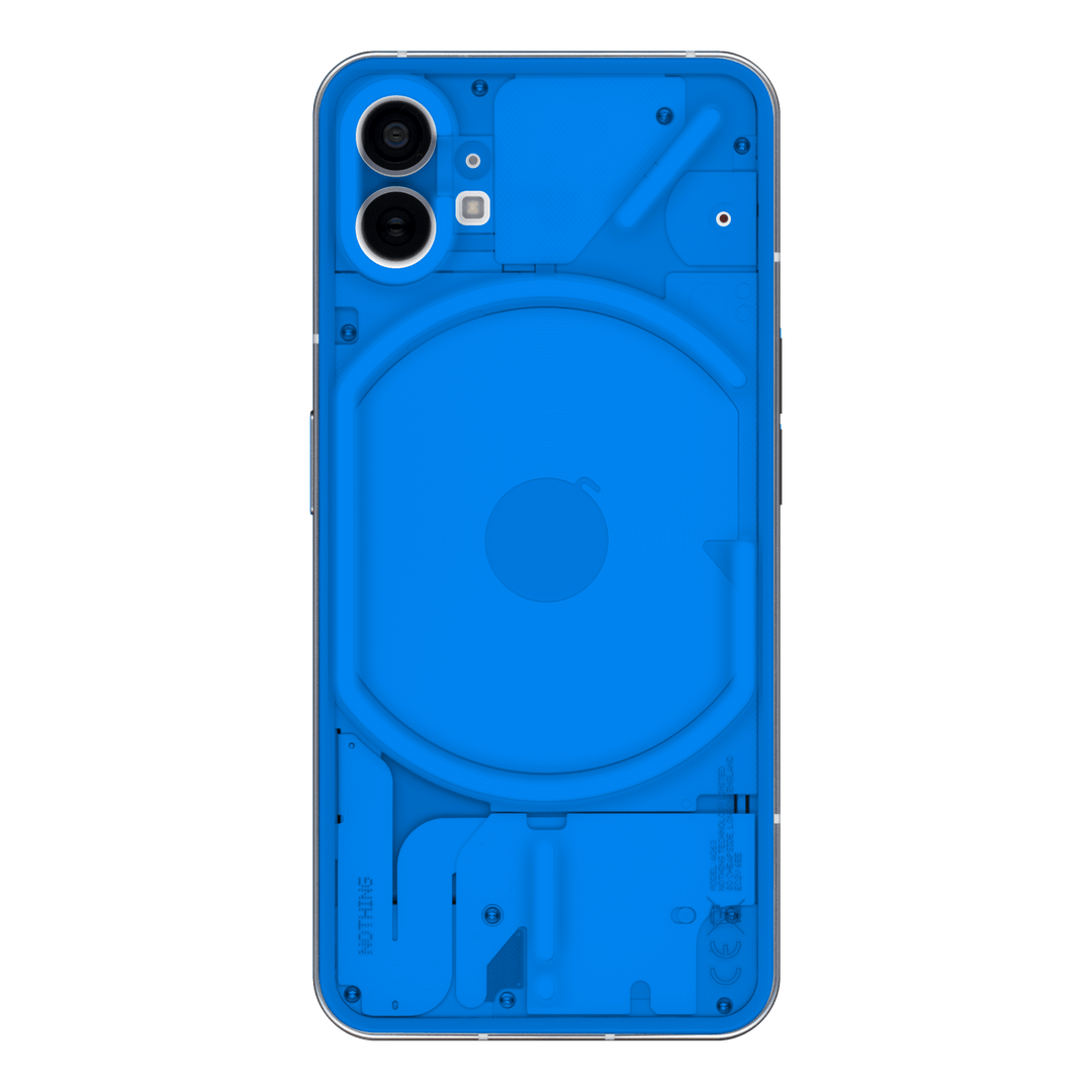 Nothing Phone (1) Glossy Coloured Transparent See-Through Clear SKY BLUE Skin Wrap Sticker Decal Cover Protector by EasySkinz | EasySkinz.com