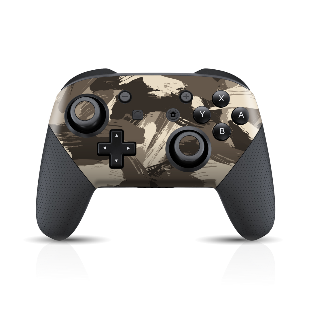 Nintendo Switch Pro Controller Print Printed Custom SIGNATURE Camouflage DESERT Skin Wrap Sticker Decal Cover Protector by EasySkinz